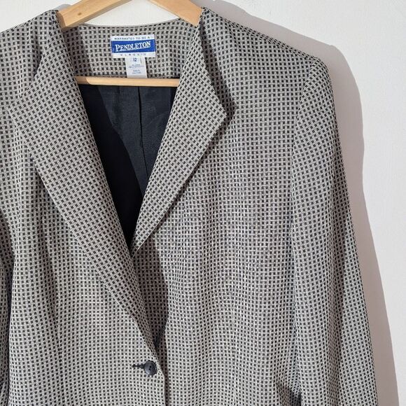 Vintage Pendleton Oversized Blazer Women's Size 12 - Picture 2 of 4